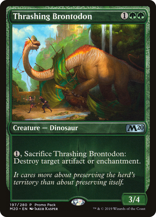 Thrashing Brontodon (PPM20-197) (Foil)