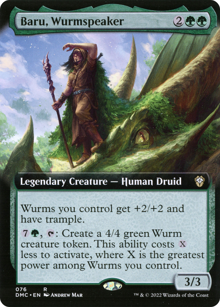 Baru, Wurmspeaker (DMC-076) (Extended Art) (Foil)