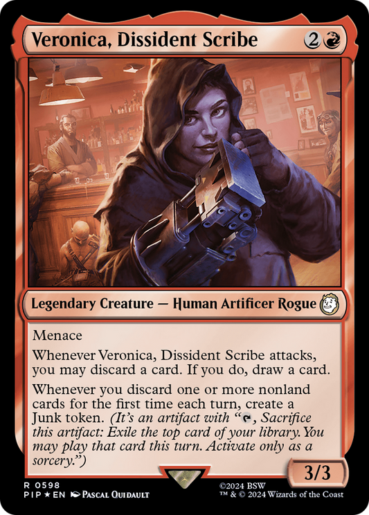 Veronica, Dissident Scribe (PIP-598) (Surge Foil)