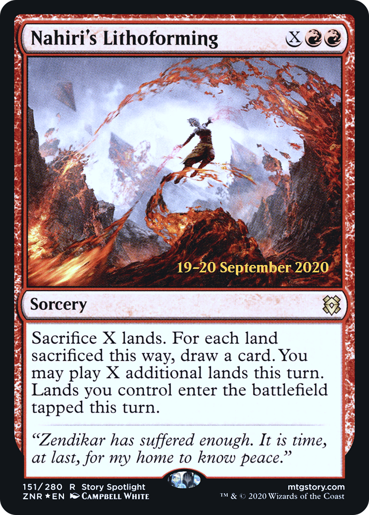 Nahiri's Lithoforming (PRE-151S) (Foil)