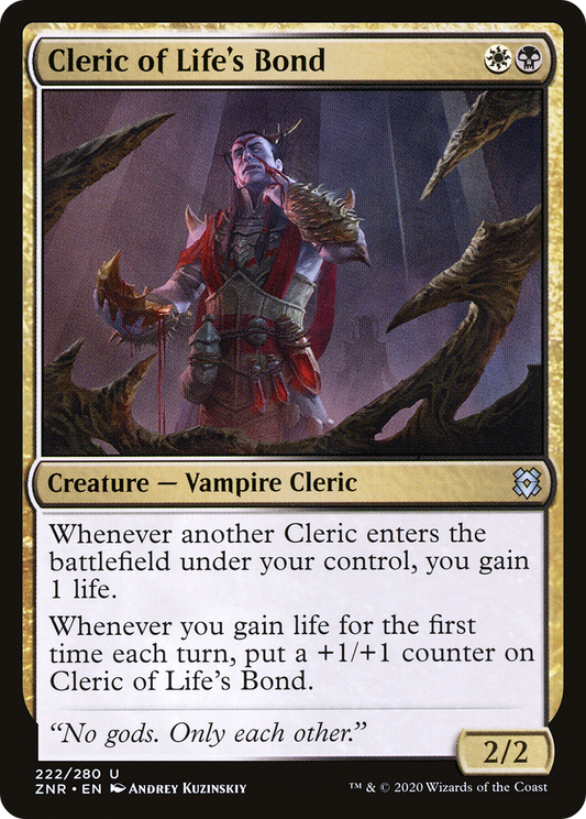 Cleric of Life's Bond (ZNR-222) (Foil)
