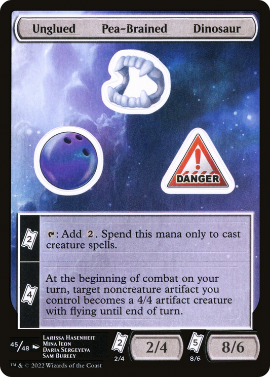Unglued Pea-Brained Dinosaur (UNF-045)