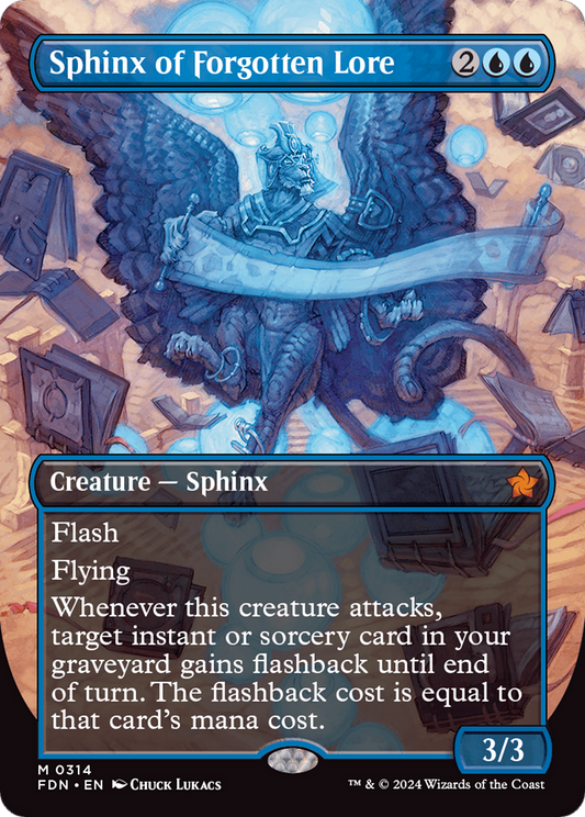 Sphinx of Forgotten Lore (FDN-314) (Borderless)