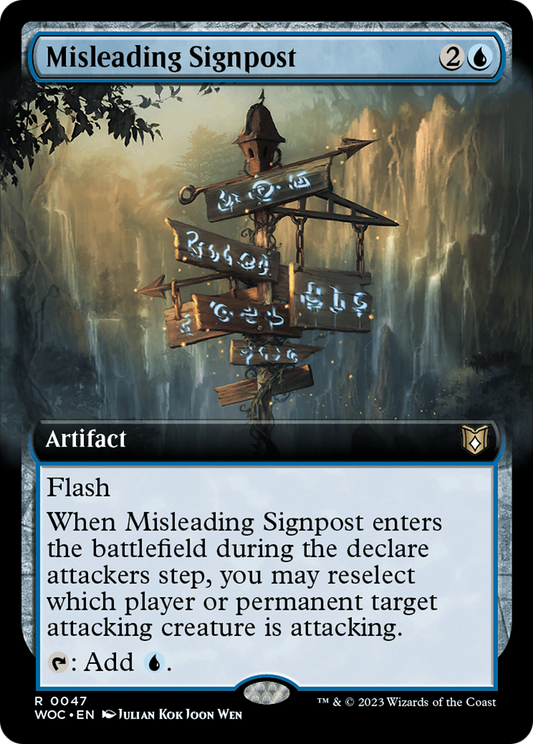 Misleading Signpost (WOC-047) (Extended Art)