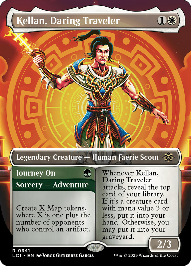 Kellan, Daring Traveler // Journey On (LCI-341) (Borderless) (Foil)