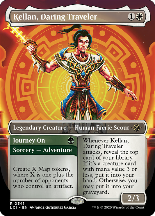 Kellan, Daring Traveler // Journey On (LCI-341) (Borderless) (Foil)