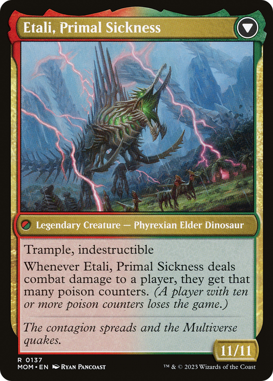 Etali, Primal Conqueror // Etali, Primal Sickness (MOM-137)