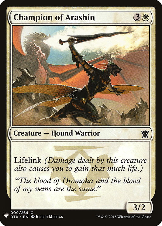 Champion of Arashin (LIST-DTK-9)