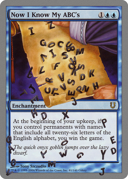 Now I Know My ABC's (UNH-041)