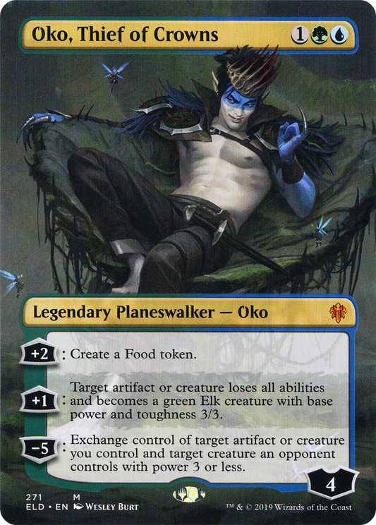 Oko, Thief of Crowns (ELD-271) (Borderless) (Foil)