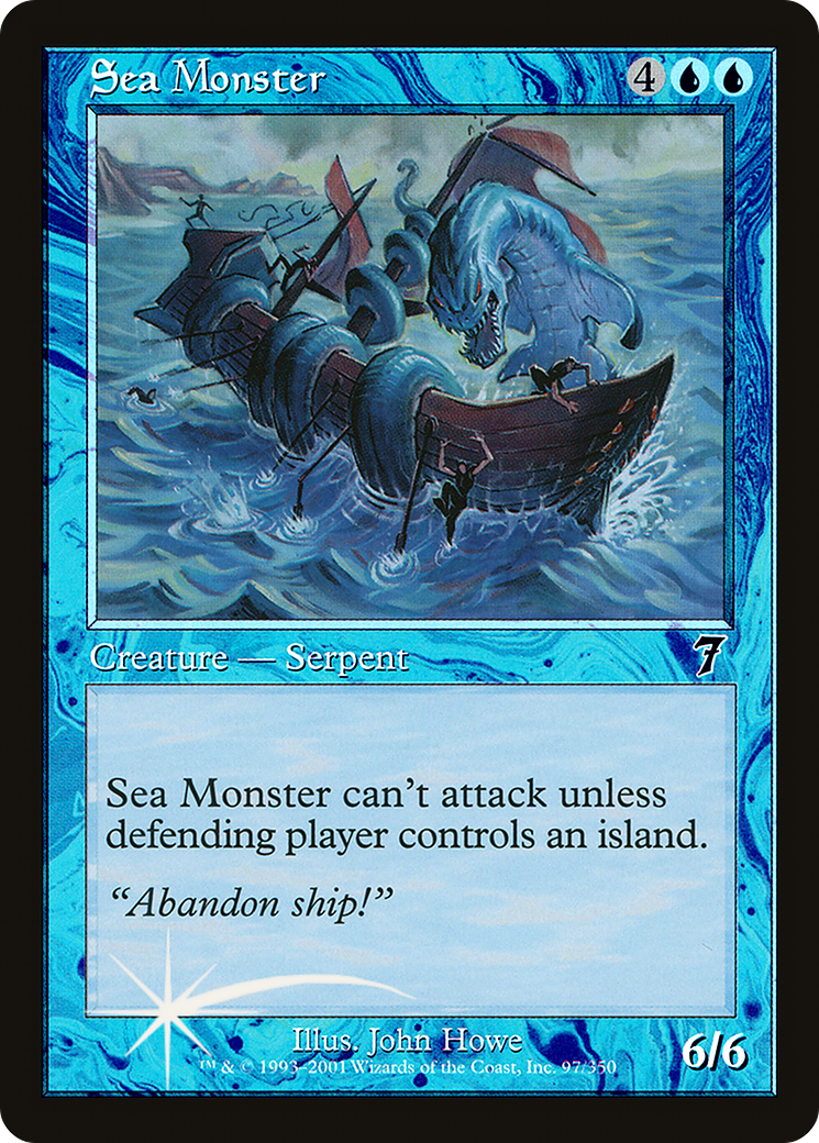 Sea Monster (7ED-097★) (Foil)