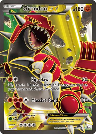 Groudon EX (150 Full Art) (PRC-) (Holofoil)