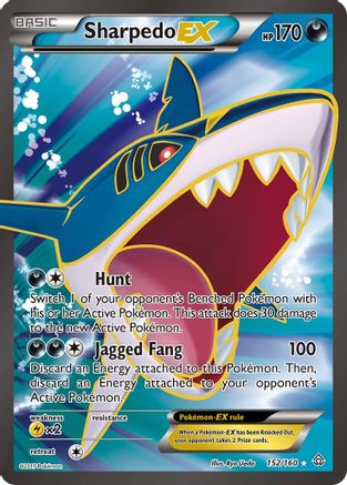 Sharpedo EX (152 Full Art) (PRC-) (Holofoil)