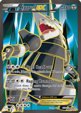 Aggron EX (153 Full Art) (PRC-) (Holofoil)