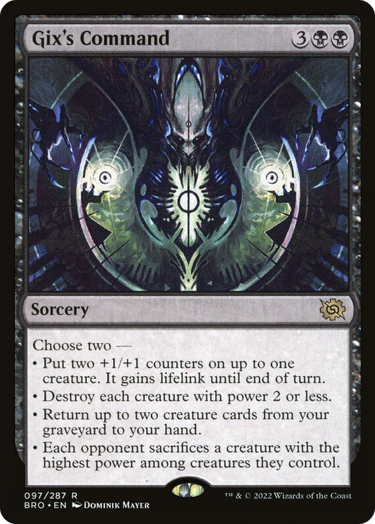 Gix's Command (BRO-097) (Foil)