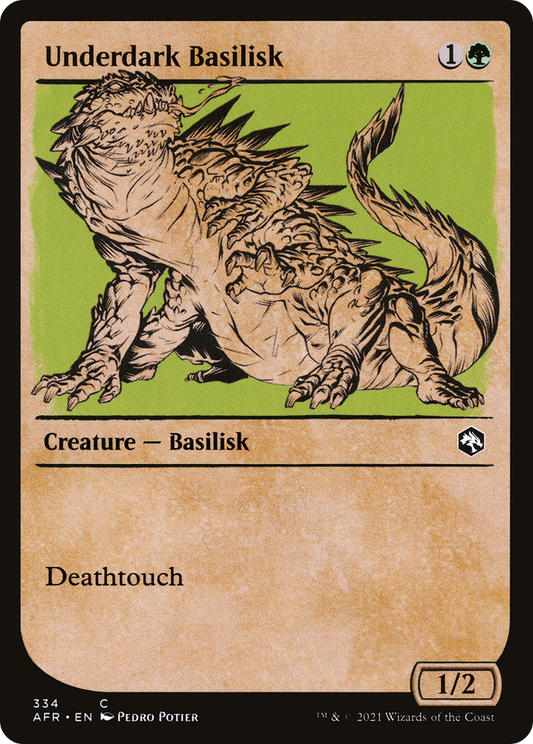 Underdark Basilisk (AFR-334) (Showcase) (Foil)