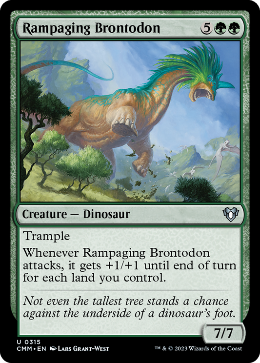 Rampaging Brontodon (CMM-315) (Foil)