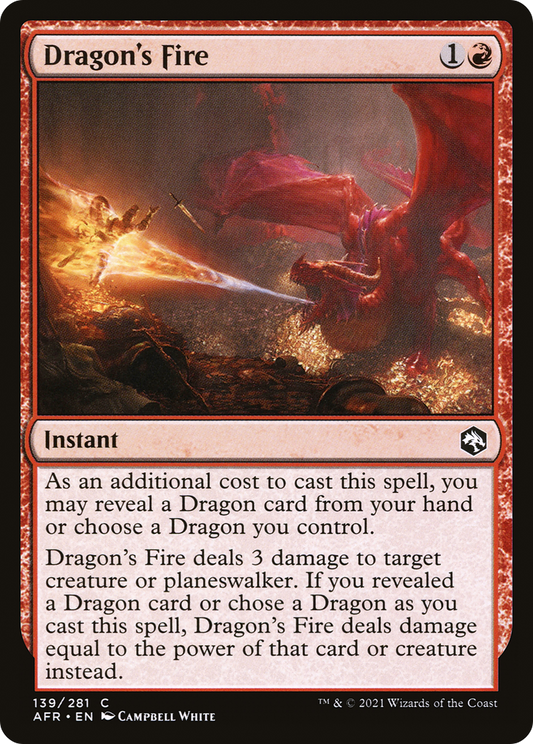 Dragon's Fire (AFR-139) (Foil)