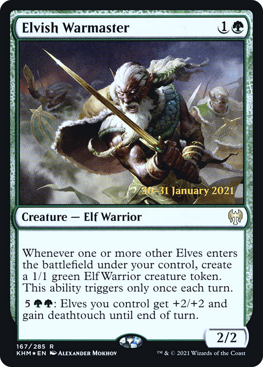 Elvish Warmaster (PRE-167S) (Foil)