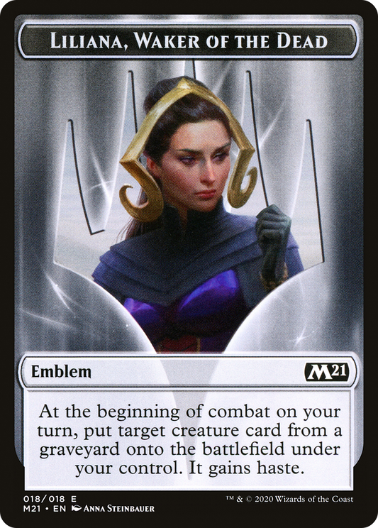 Liliana, Waker of the Dead Emblem (TM21-018)
