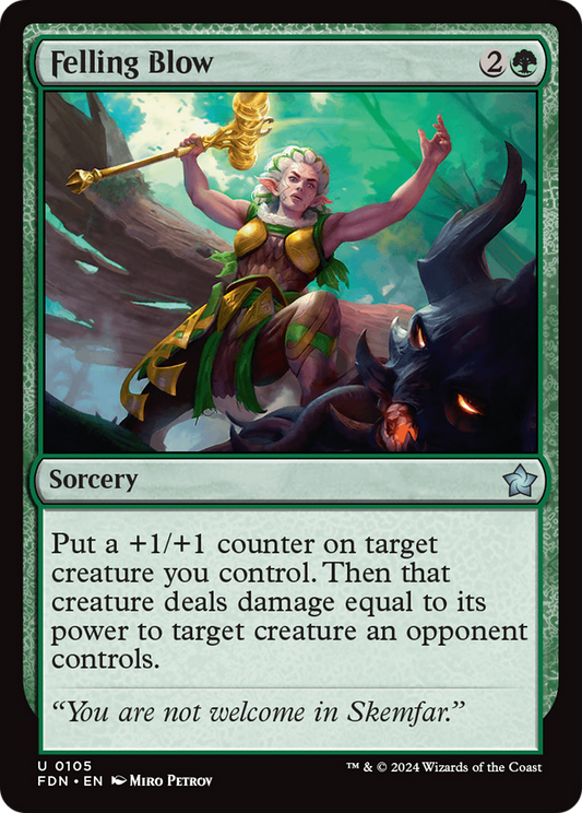 Felling Blow (FDN-105) (Foil)