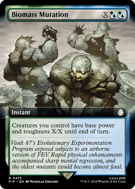 Biomass Mutation (PIP-475) (Extended Art) (Foil)