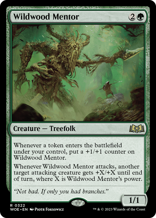 Wildwood Mentor (WOE-322) (Foil)