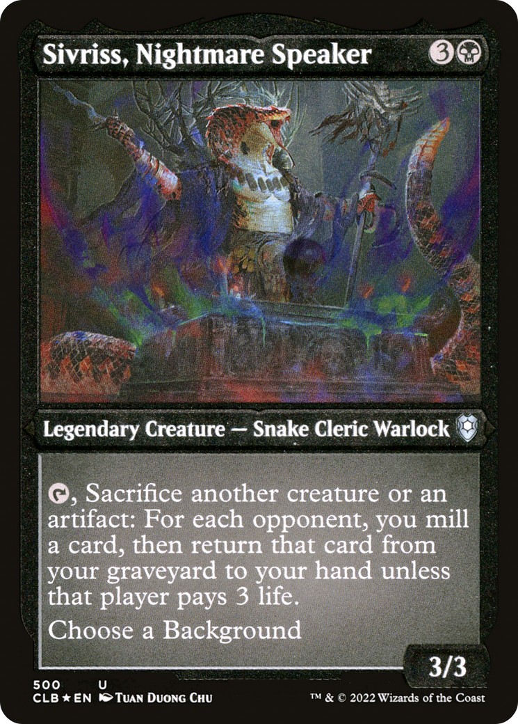 Sivriss, Nightmare Speaker (CLB-500) (Etched Foil)