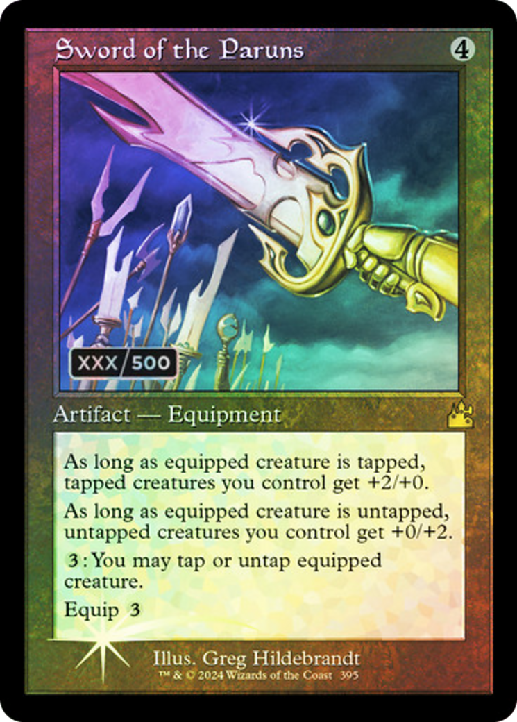 Sword of the Paruns (RVR-395Z) (Foil) (Serialized)