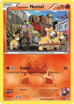 Team Magma's Numel (DCR-001) (Reverse Holofoil)