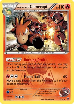 Team Magma's Camerupt (DCR-002) (Reverse Holofoil)