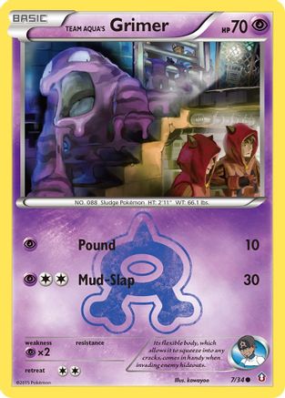 Team Aqua's Grimer (DCR-007) (Reverse Holofoil)