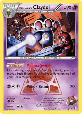 Team Magma's Claydol (DCR-011) (Holofoil)