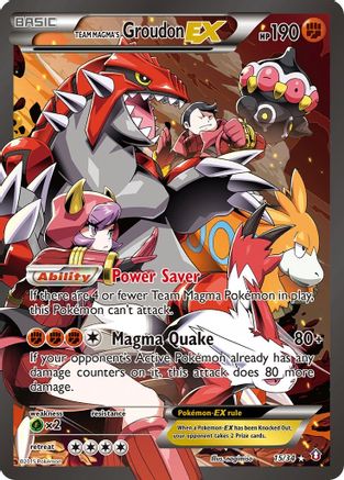 Team Magma's Groudon EX (DCR-015) (Holofoil)