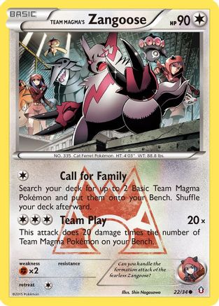 Team Magma's Zangoose (DCR-022)