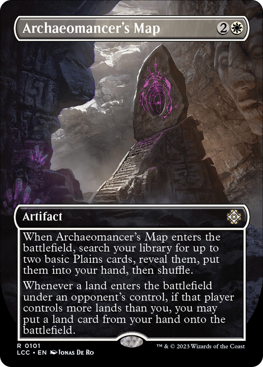 Archaeomancer's Map (LCC-101) (Borderless) (Foil)