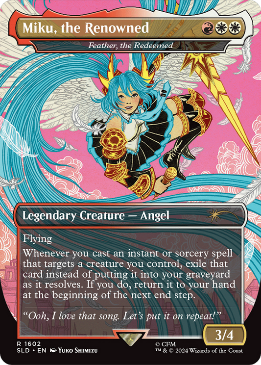 Miku, the Renowned / Feather, the Redeemed (SLD-1602) (Borderless)