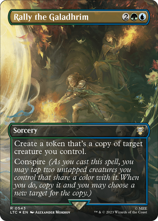 Rally the Galadhrim (LTC-543) (Borderless) (Surge Foil)