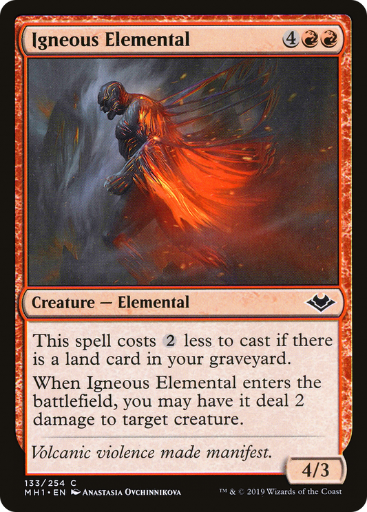 Igneous Elemental (MH1-133) (Foil)