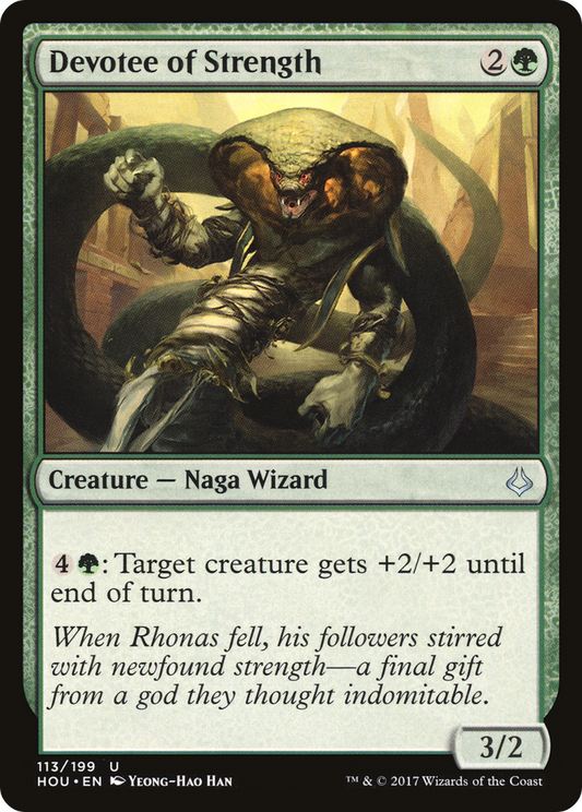 Devotee of Strength (HOU-113) (Foil)