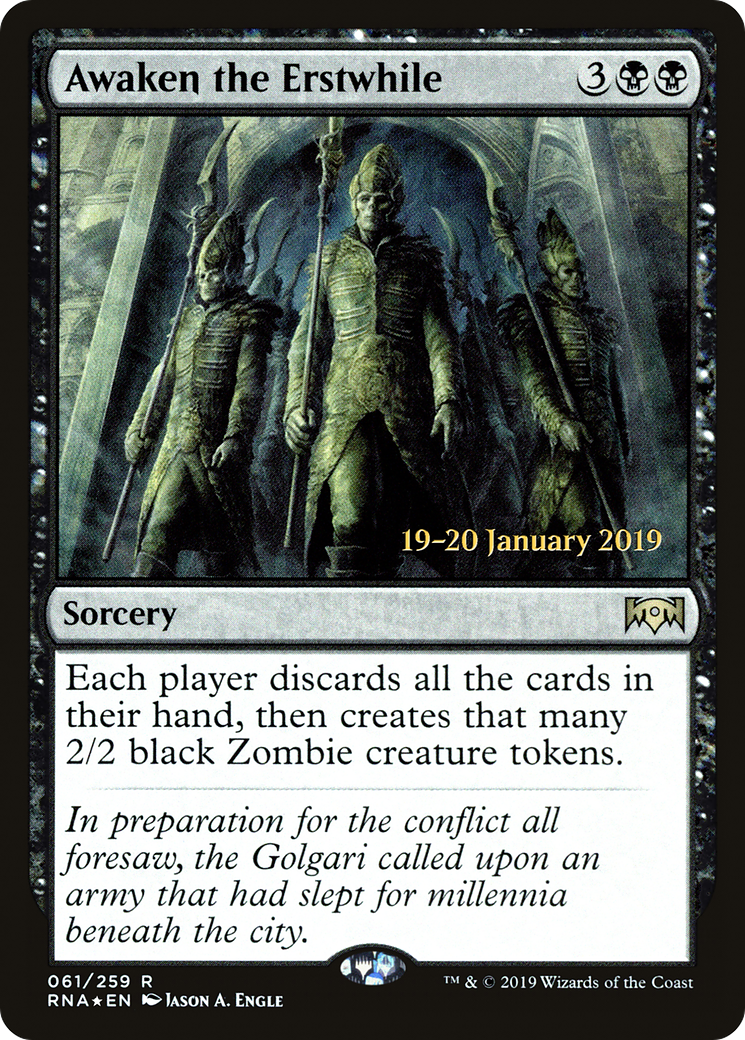 Awaken the Erstwhile (PRE-61S) (Foil)