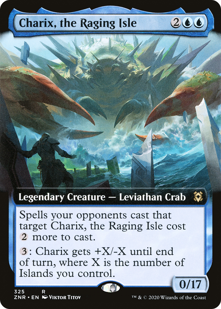 Charix, the Raging Isle (ZNR-325) (Extended Art) (Foil)