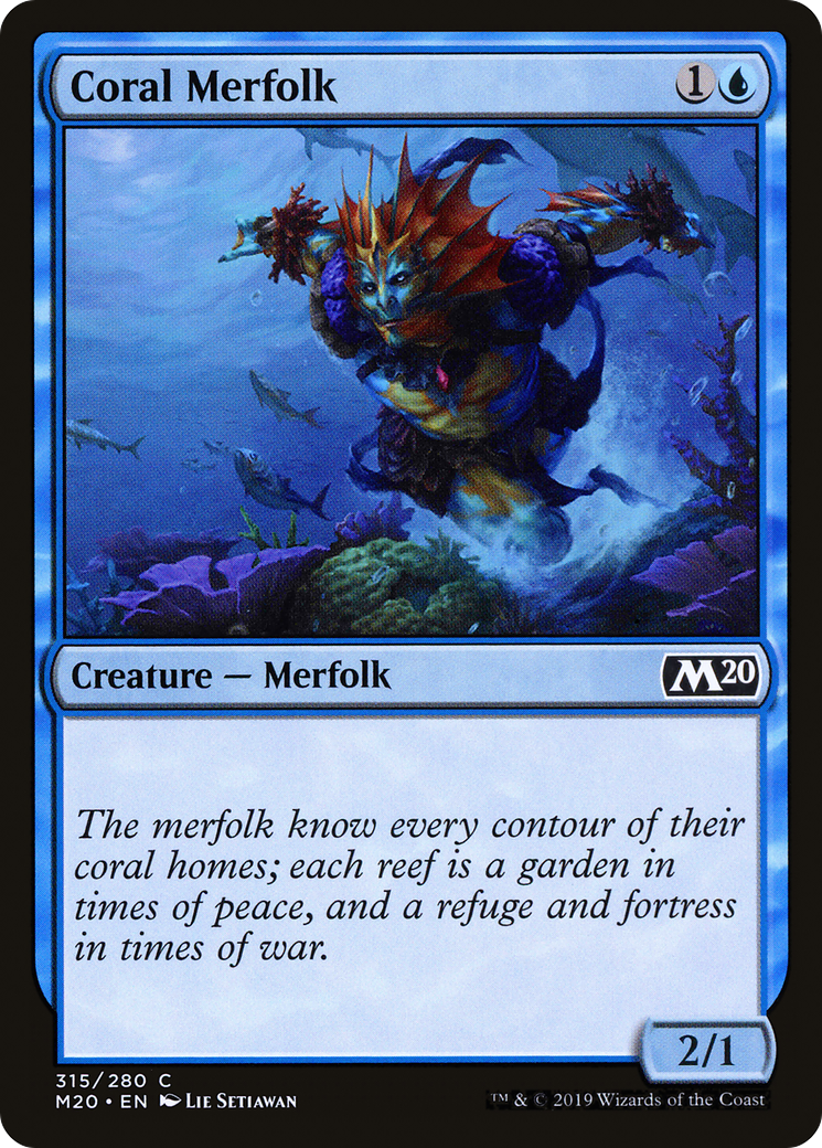 Coral Merfolk (M20-315)