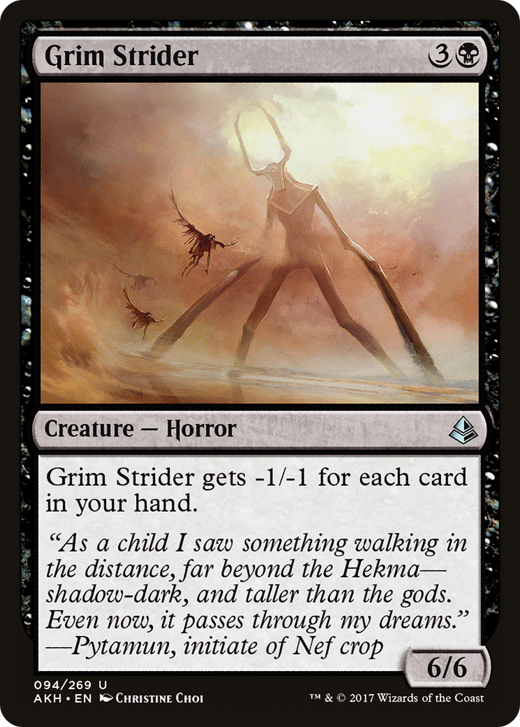 Grim Strider (AKH-094) (Foil)