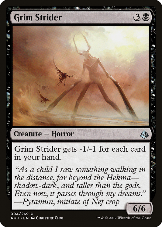 Grim Strider (AKH-094) (Foil)