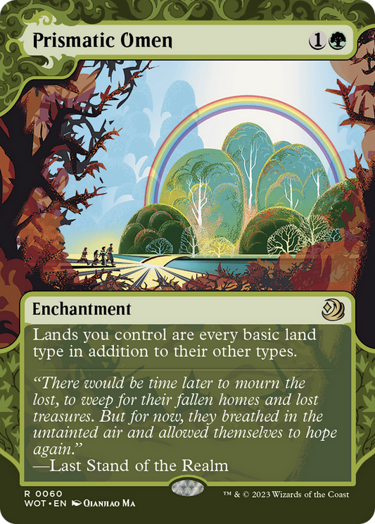 Prismatic Omen (WOT-060) (Showcase) (Borderless) (Foil)