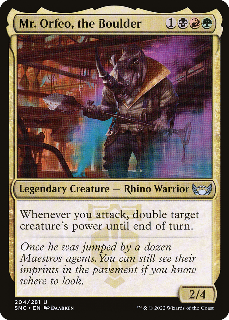 Mr. Orfeo, the Boulder (SNC-204) (Foil)