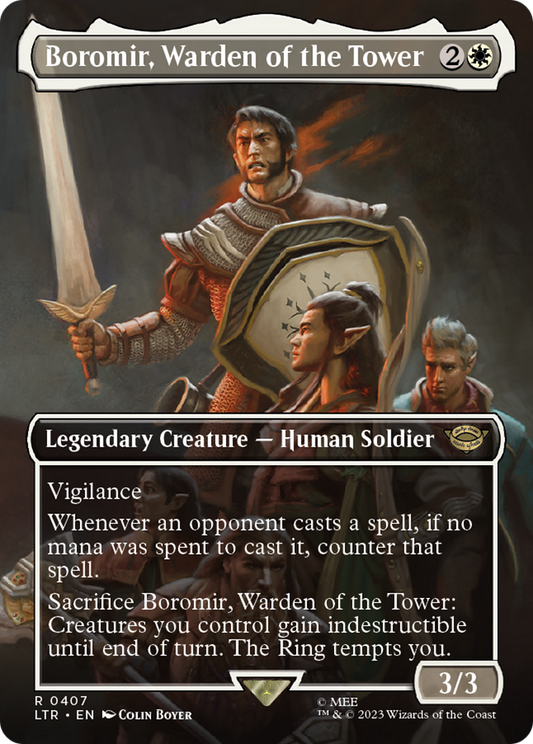 Boromir, Warden of the Tower (LTR-407) (Borderless)