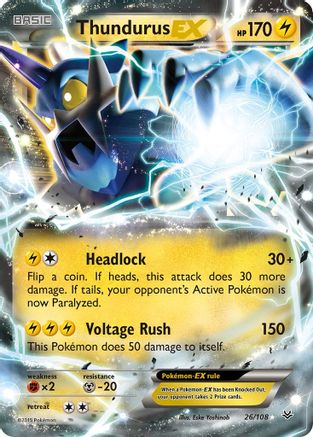 Thundurus EX (ROS-026) (Holofoil)