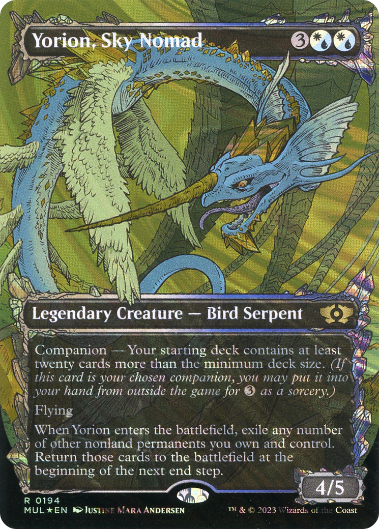Yorion, Sky Nomad (MUL-194) (Showcase) (Borderless) (Halo Foil)